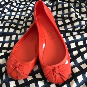 J. Crew “Rainy Day” Rubber Flats